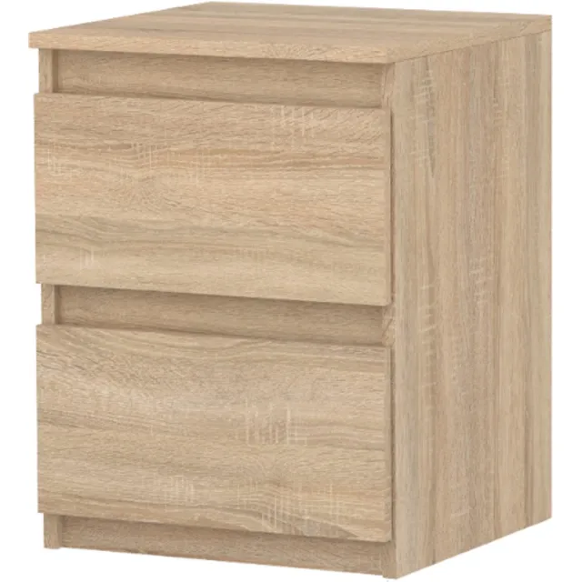 StivMeble NACHTKASTJE SONOMA EIKEN 40 CM 2 LADEN GROOT NACHTKASTJE NAKASTLIK