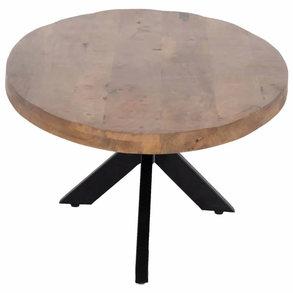 Giga Meubel Salontafel Mansour - Ovaal Bruin Hout - 130x70x40cm, foto 6