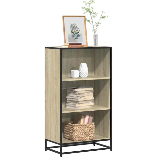 vidaXL Boekenkast 60x35x107,5 cm bewerkt hout sonoma eikenkleurig, foto 2