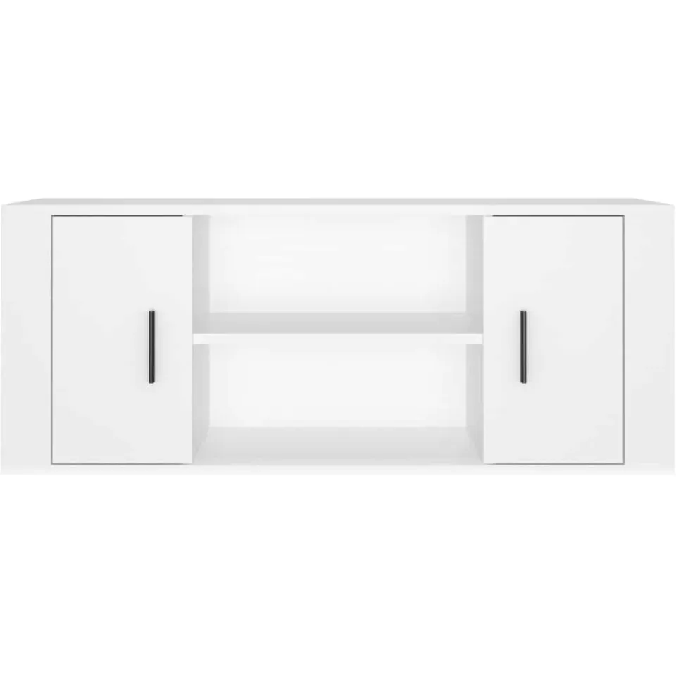 vidaXL Tv-meubel 100x35x40 cm bewerkt hout wit, foto 4
