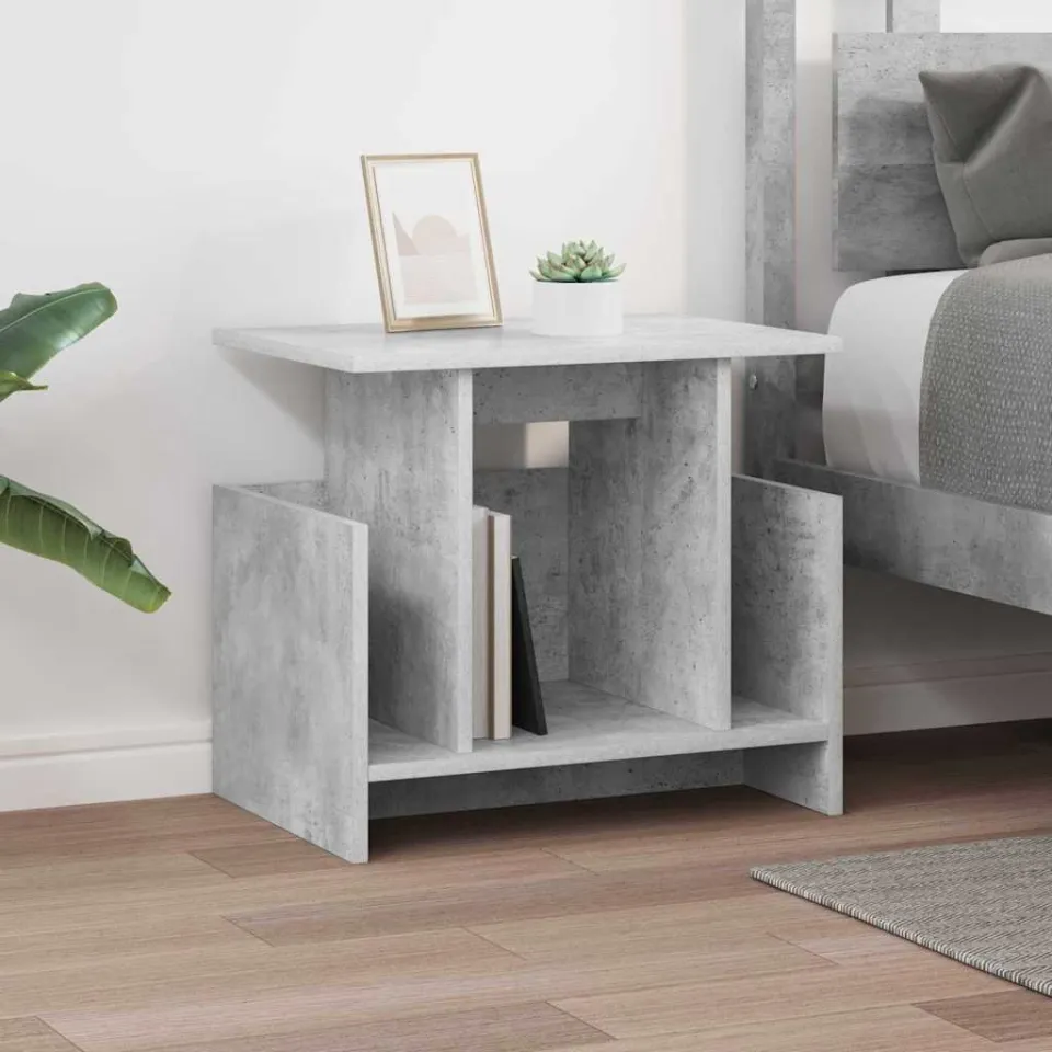 vidaXL TV-standaard 50 x 35 x 45 cm Beton Grijs Bewerkt hout, foto 4