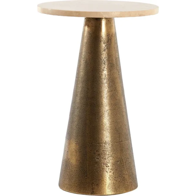 Light & Living Bijzettafel Ynez - Antiek Brons - 29x29x43cm - Modern Goud