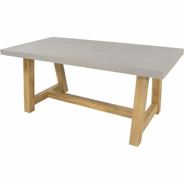 Lesliliving Lesli Living Judy Tuintafel - 180x90 cm GrijsBruin