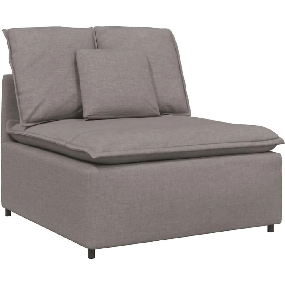 vidaXL Modulaire bank met kussens taupe, foto 4