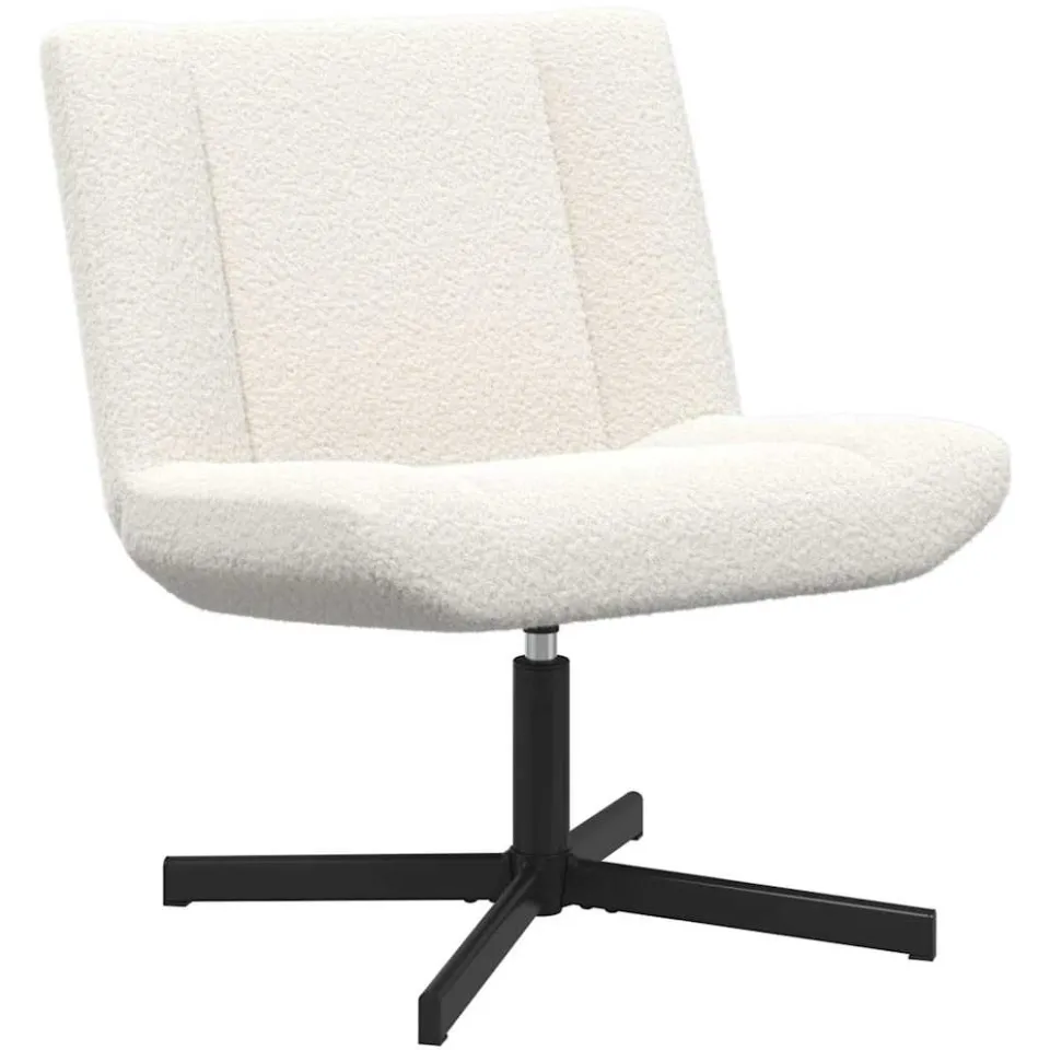 vidaXL Draaistoel Crème 63 x 75 x 76 cm Schapenvacht