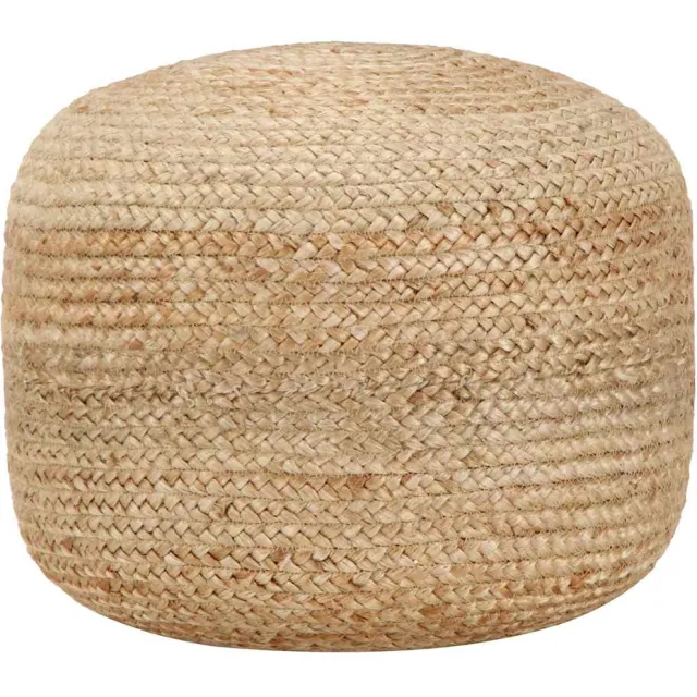 vidaXL Poef handgemaakt 45x30 cm jute Bruin