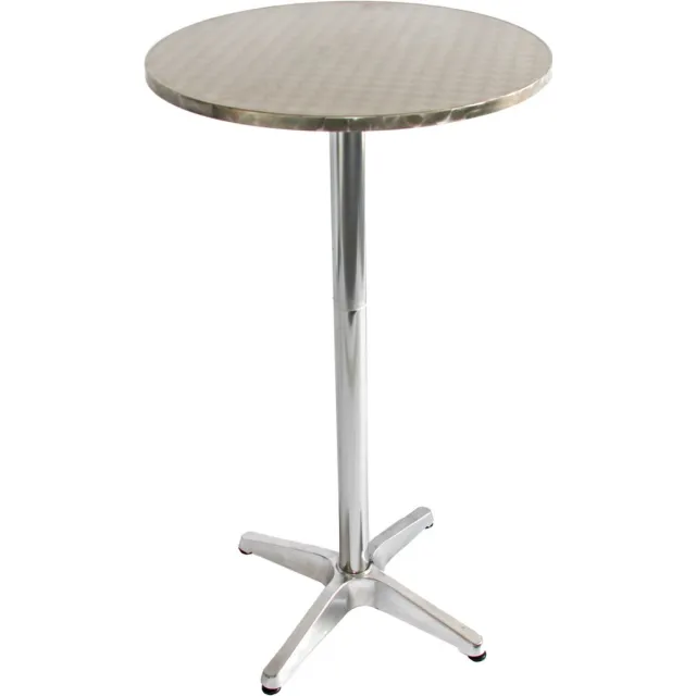 Cosmo Casa Bar Tafel - Bistrotafel - In Hoogte Verstelbaar - Basismodel - 70/110cm, Ø=60cm - Aluminium