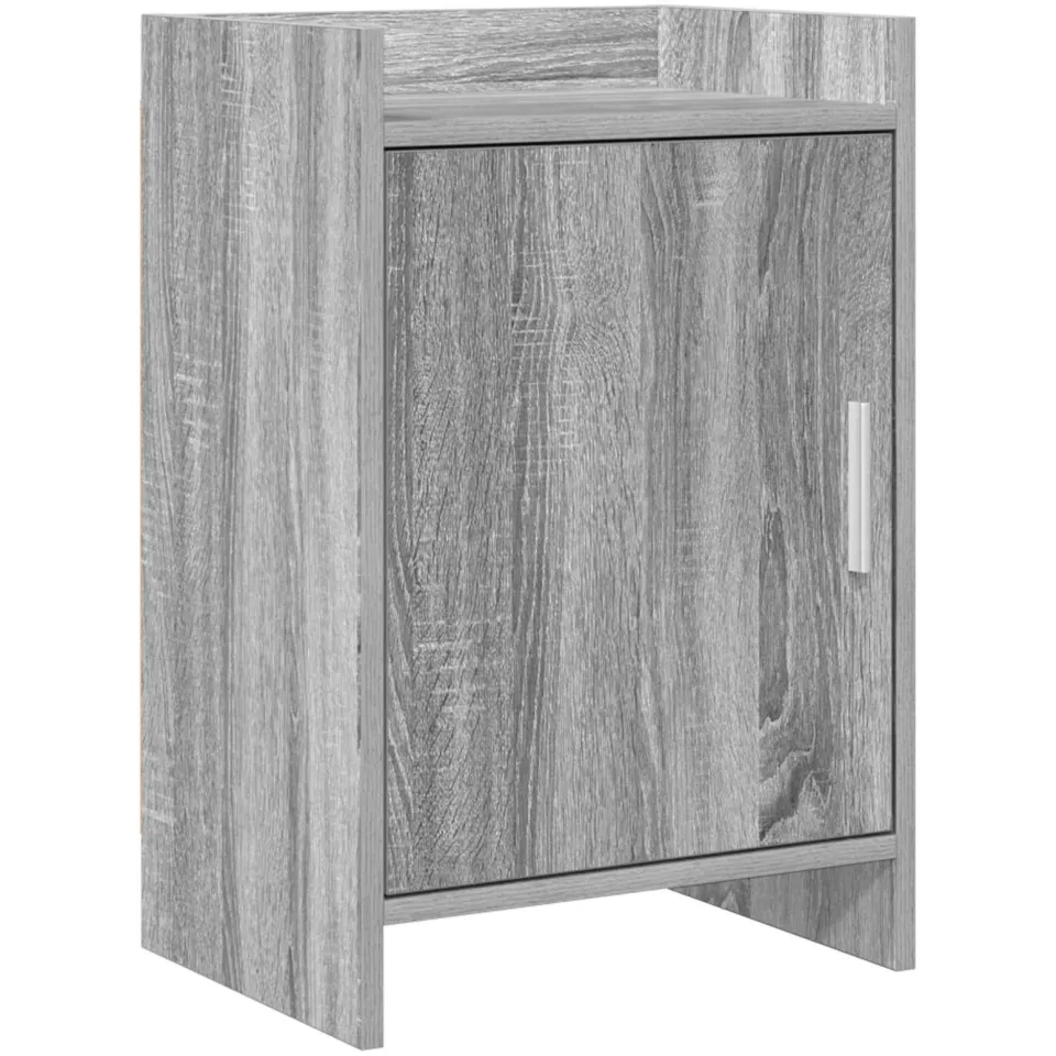 vidaXL Nachtkastjes Grijs Sonoma 40 x 30 x 60 cm Bewerkt hout, foto 3