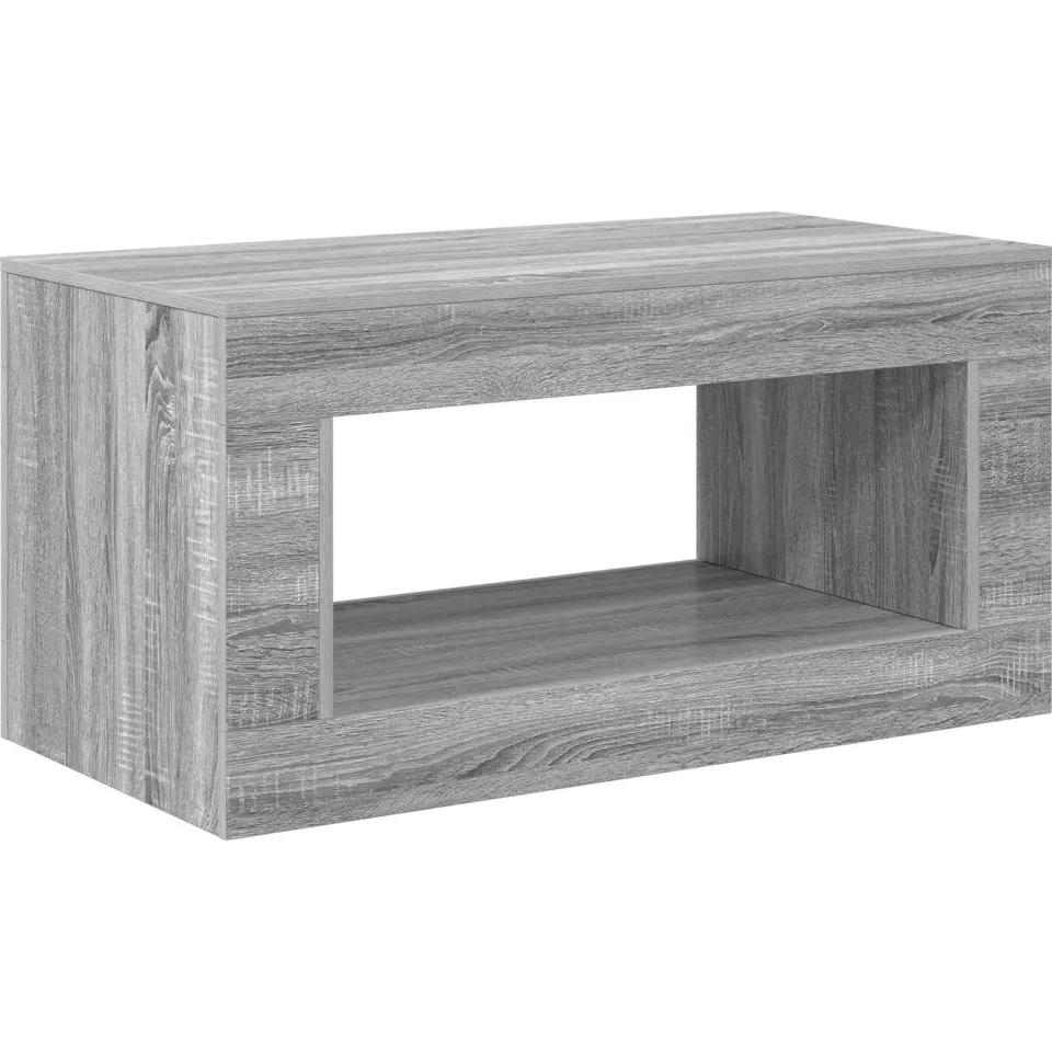 vidaXL Salontafel Grijze Sonoma 99.5 x 50 x 50 cm Bewerkt hout grijs, foto 3