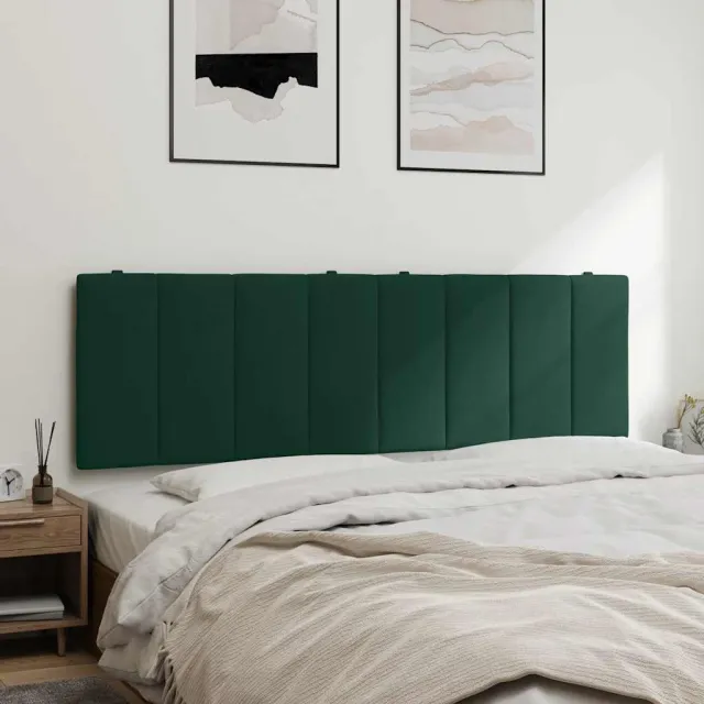 vidaXL Hoofdbordkussen "Hanko" 160 cm fluweel donkergroen