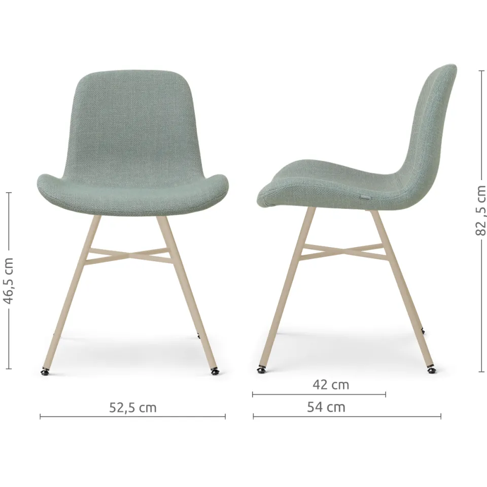 Nolon Noa-Fé eetkamerstoel saliegroen - beige onderstel, foto 2