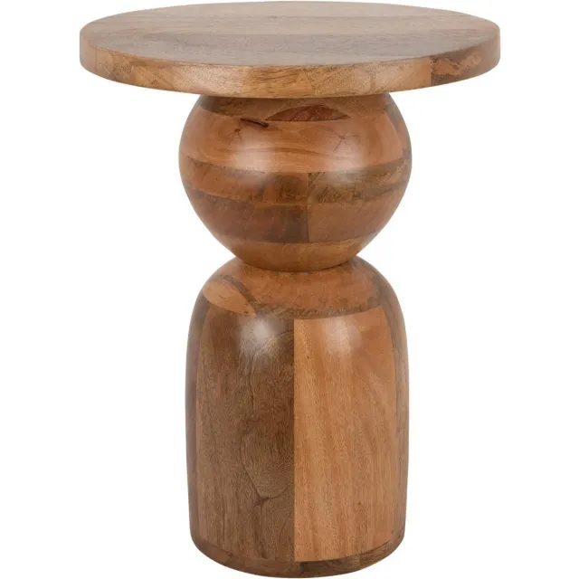 Leitmotiv Bijzettafel Dia - Naturel - Ø35cm - Scandinavisch