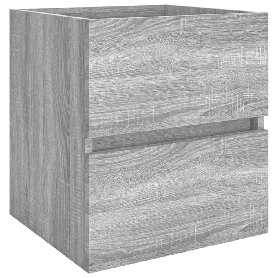 vidaXL Wastafelkast 41x38,5x45 cm bewerkt hout grijs sonoma eikenkleur