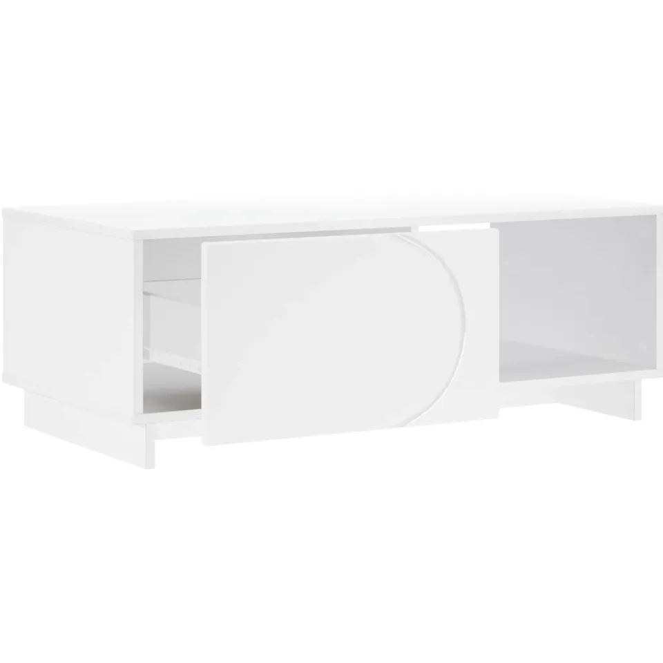vidaXL Salontafel Wit 95 x 50,5 x 35 cm Bewerkt hout