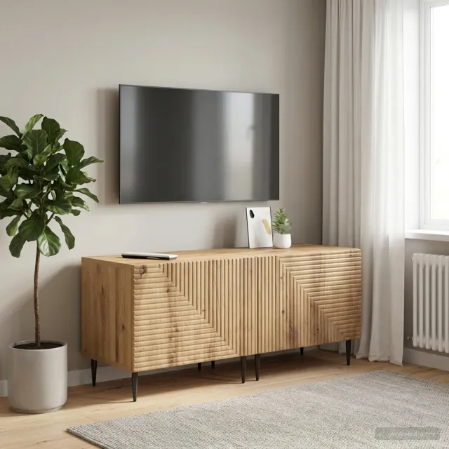 vidaXL Tv-meubel Artisanaal eiken Bewerkt hout, foto 2