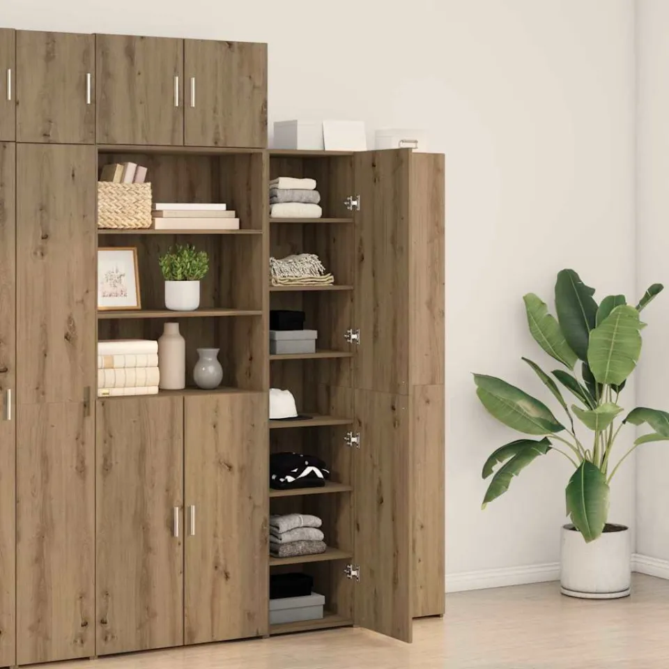 vidaXL Hoge kast Artisan Eiken 40 x 42,5 x 185 cm, foto 4