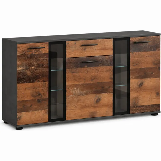 Margaret Hadas24 Dressoir SUSANNE (Zwart, Donkerbruin)