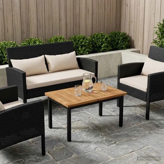 vidaXL Tafelblad LAREN 60,5 x 49 x 2 cm Rechthoekig Massief Acaciahout bruin, foto 2
