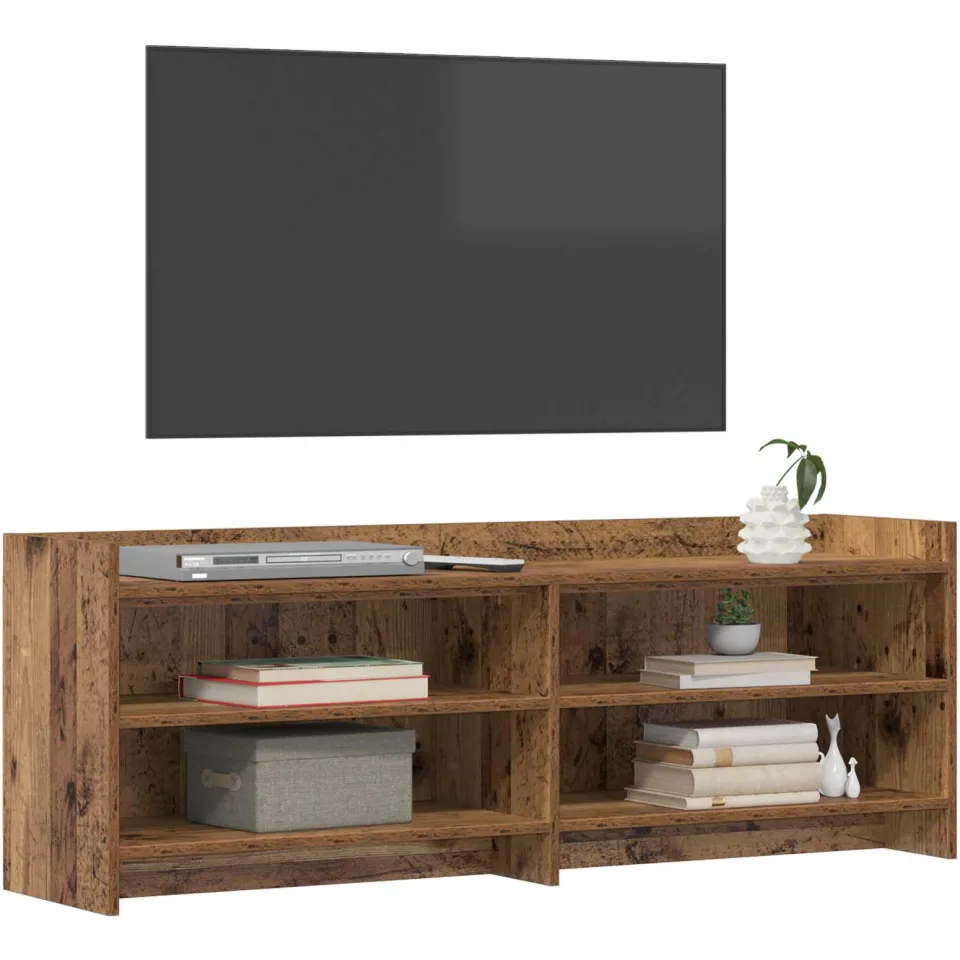 vidaXL TV-kast 130 x 33 x 47 cm Oud hout bruin, foto 3