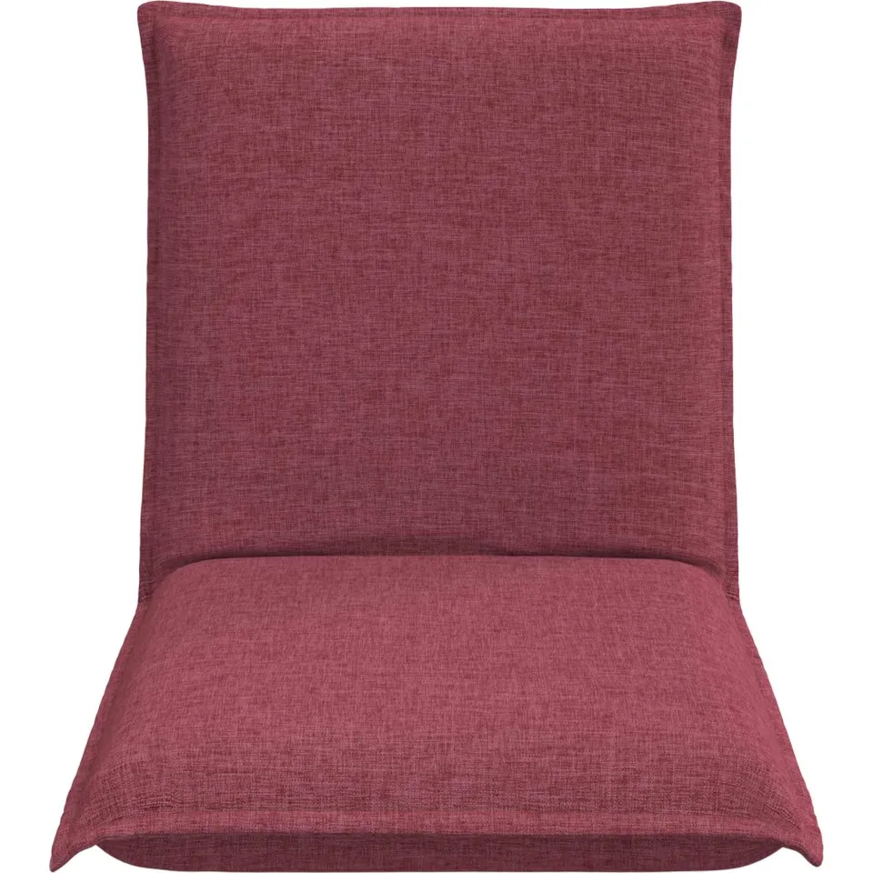 vidaXL Verstelbare vlo stoelen Wijnrood Stof, foto 4