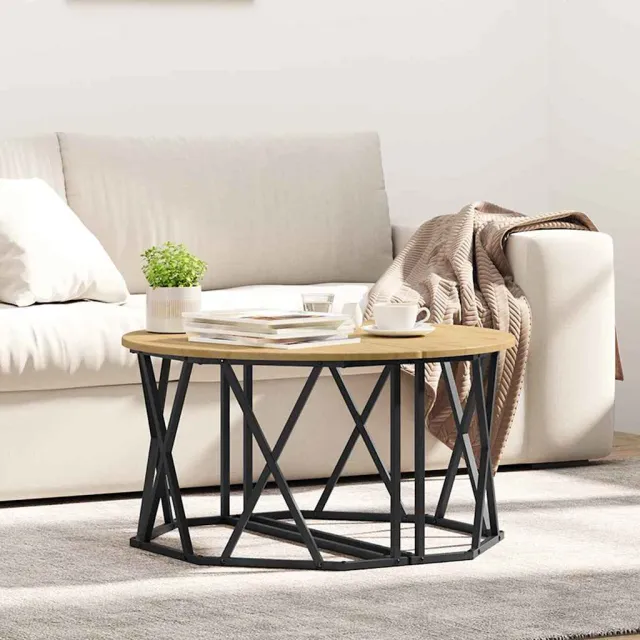 vidaXL Salontafel Artisan Eiken 80 x 80 x 42 cm Bruin