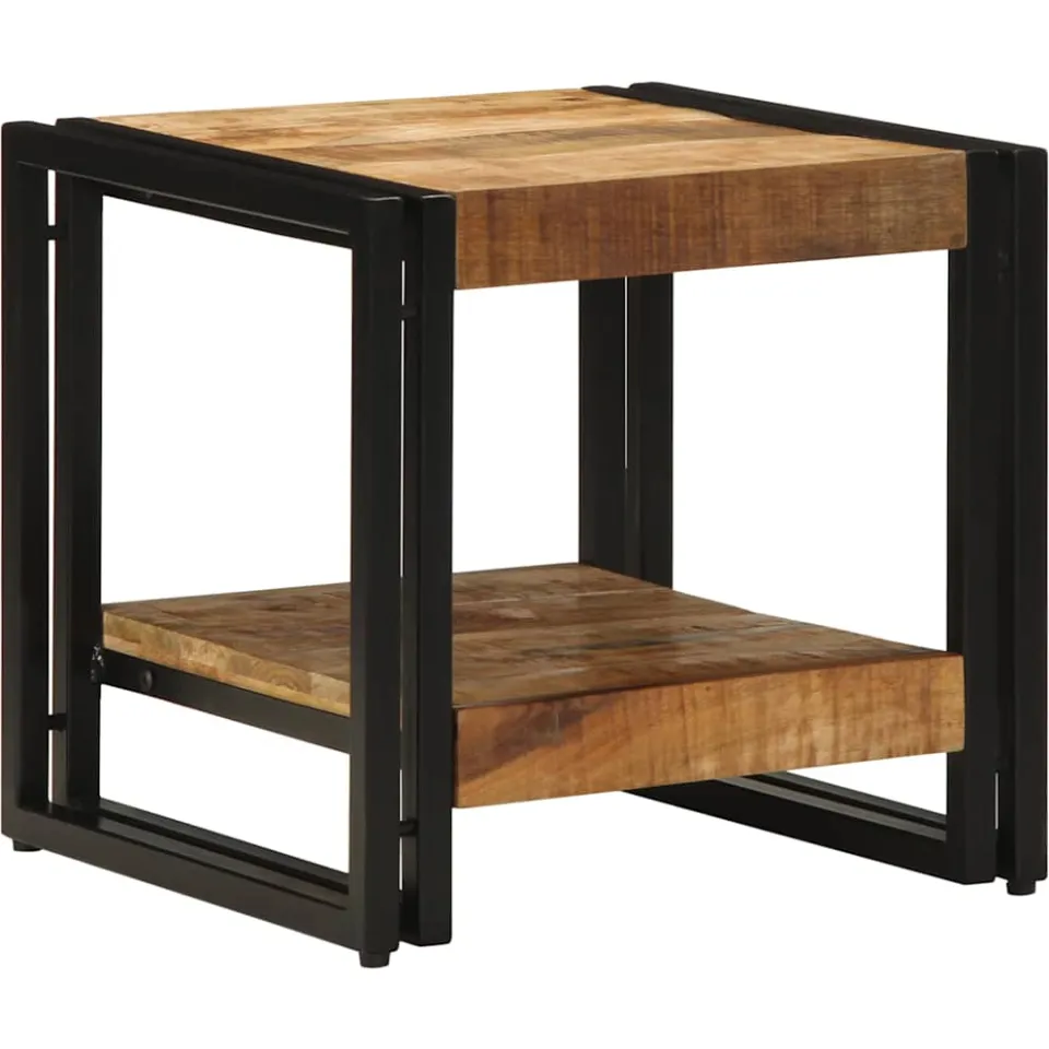 vidaXL Salontafel Bruin 40 x 40 x 38 cm Massief Mango Hout, foto 2