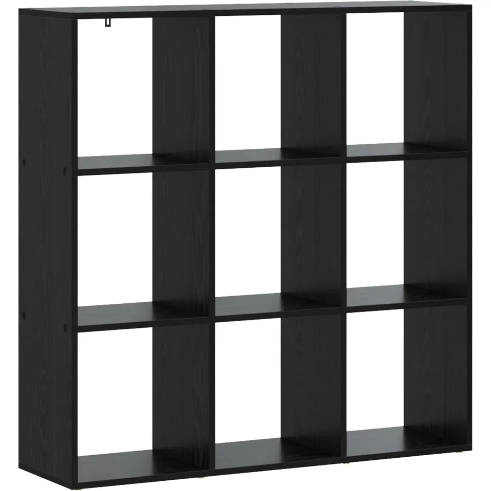 vidaXL Boekenkast 102 x 29 x 103,5 cm Bewerkt hout Zwart eiken, foto 2