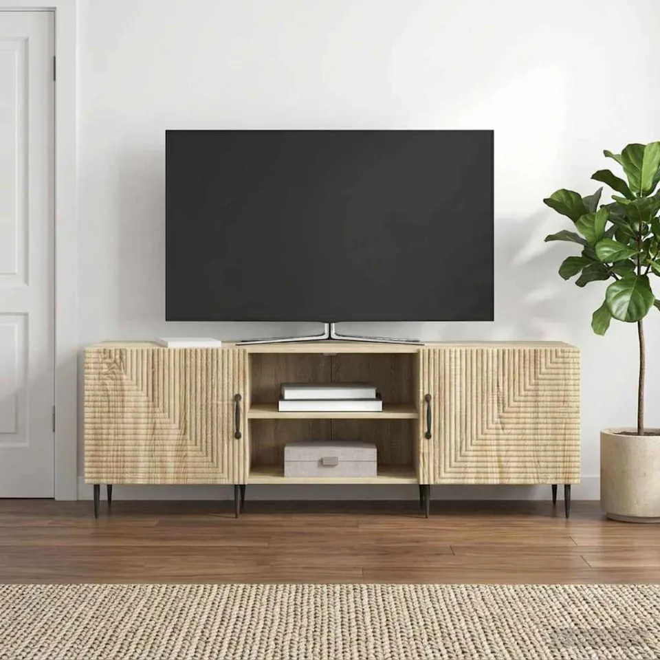 vidaXL TV-kast 150 x 31 x 50 cm Sonoma Eiken Bewerkt hout, foto 4