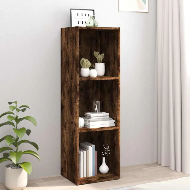 vidaXL Boekenkast / tv-meubel 36x30x114 cm bewerkt hout gerookt eiken, foto 2