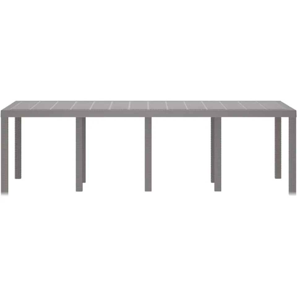 vidaXL Weerbestendige Tuintafel Lichtgrijs 250 x 100 x 73 cm, foto 4