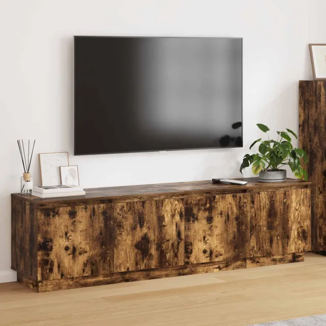 vidaXL TV-kast 180 x 38 x 49 cm Gerookt eiken Bewerkt hout, foto 2