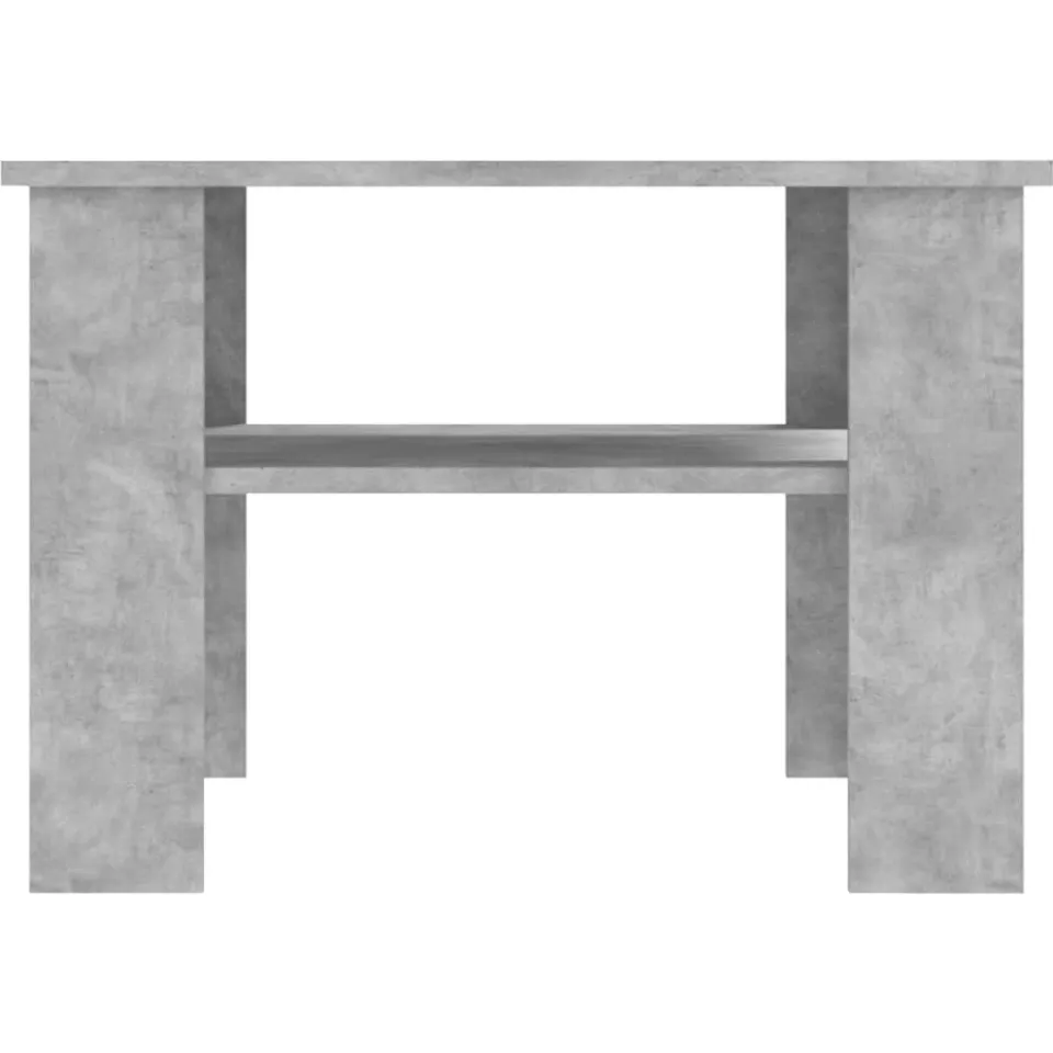 vidaXL Salontafel 60x60x42 cm bewerkt hout betongrijs