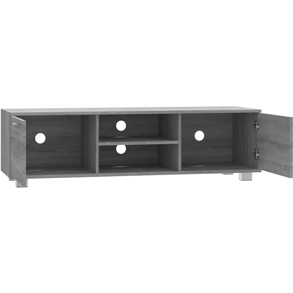 vidaXL Tv-meubel 140x40,5x35 cm bewerkt hout grijs sonoma eikenkleurig, foto 3