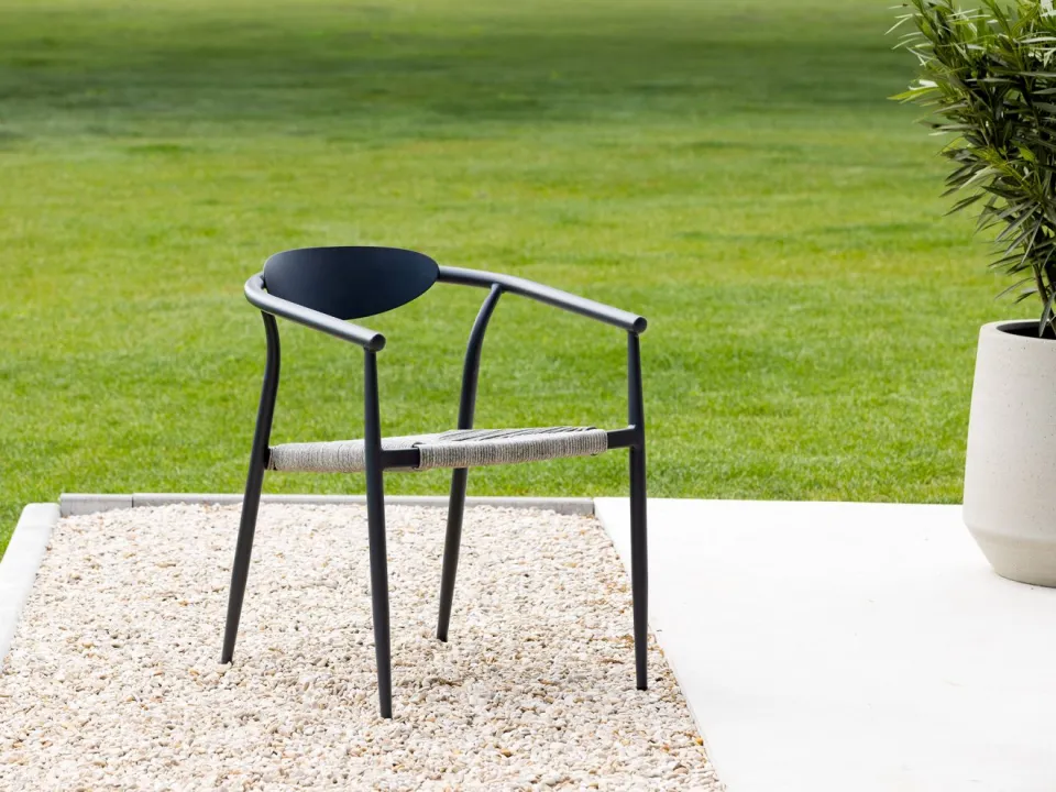 Manifesto Furniture Manifesto Cavone dining tuinstoel stapelbaar grijs, foto 5