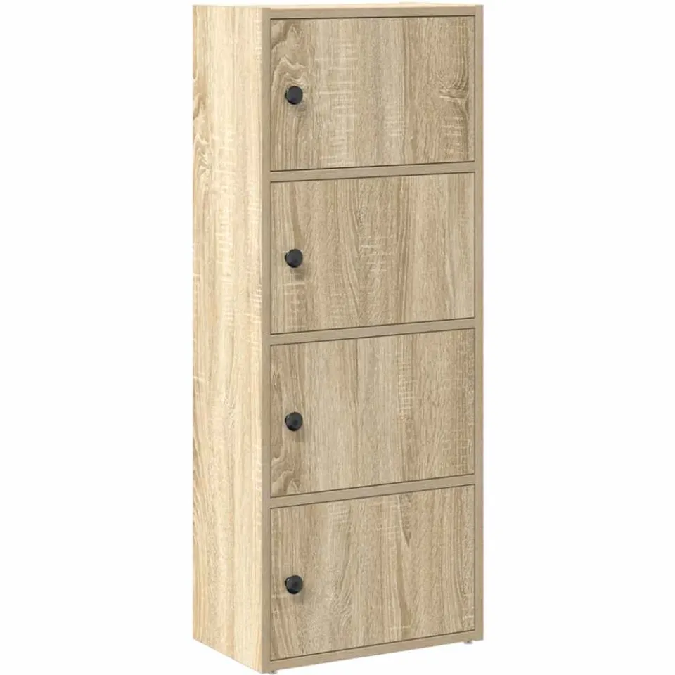 vidaXL Boekenkast 40x24x102 cm bewerkt hout sonoma eikenkleurig, foto 3