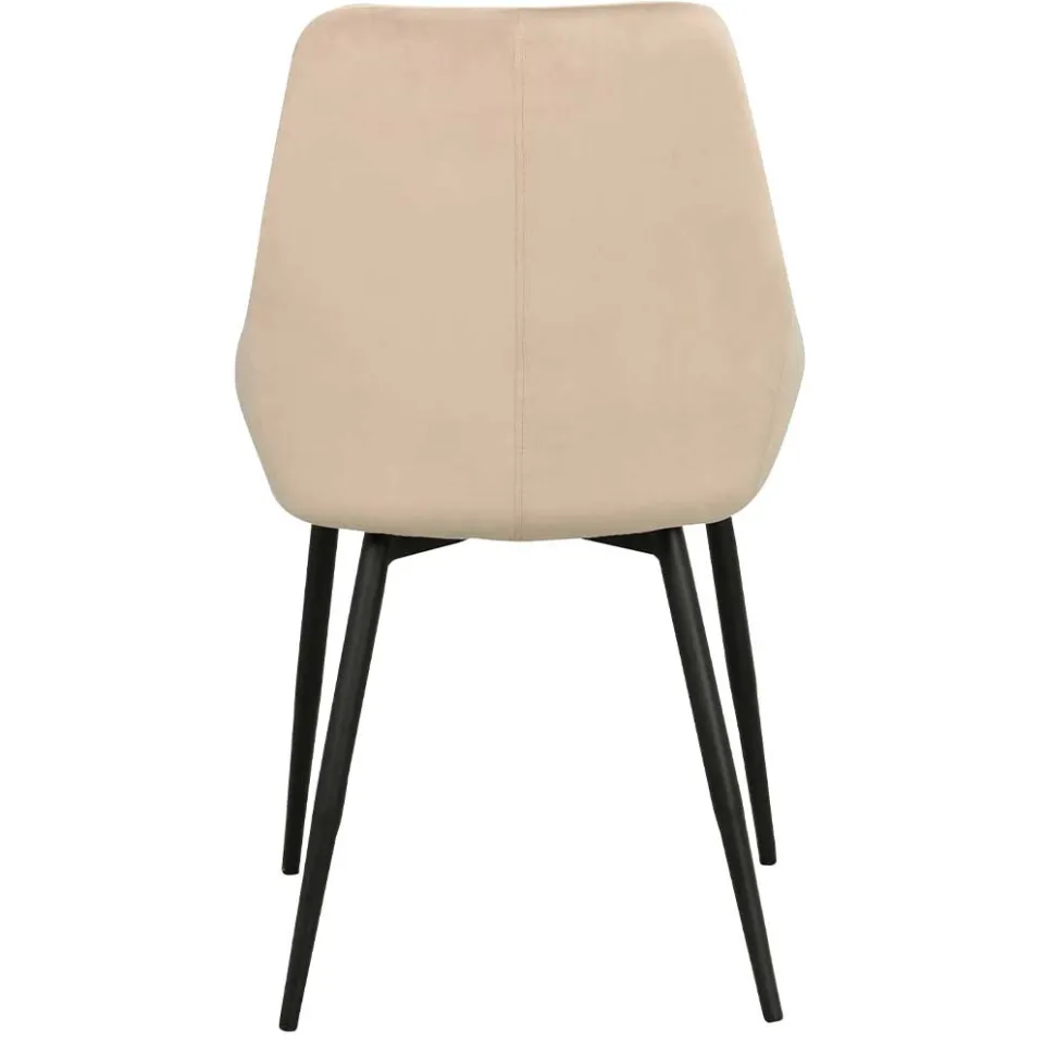 Rowico Home Sierra velvet eetkamerstoel beige, foto 4