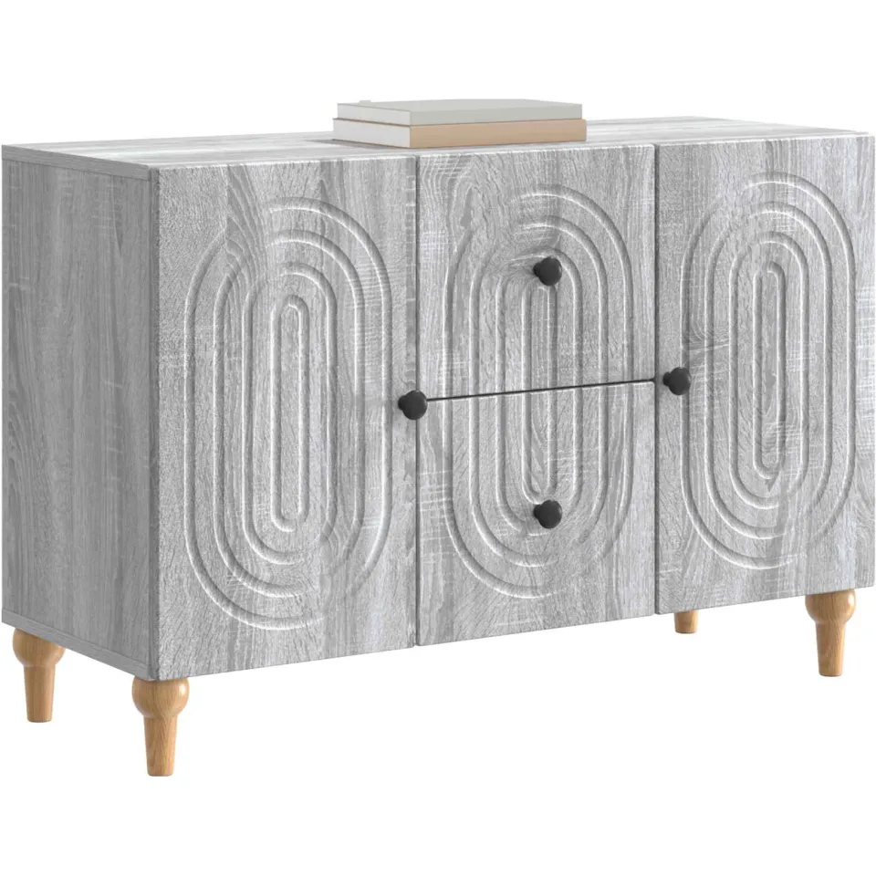 vidaXL TV-kast met lade Grijs sonoma 89 x 34,5 x 60 cm Bewerkt hout