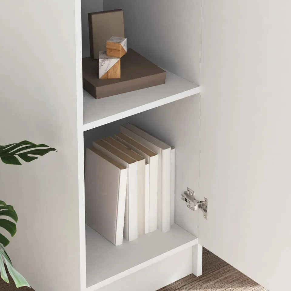 vidaXL Hoge kast Wit 35 x 39 x 168 cm, foto 4