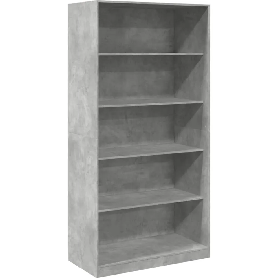 vidaXL Kledingkast 100x50x200 cm bewerkt hout betongrijs