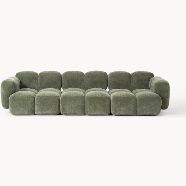 Westwing Collection Modulaire bank Tayla (4-zits) Groen