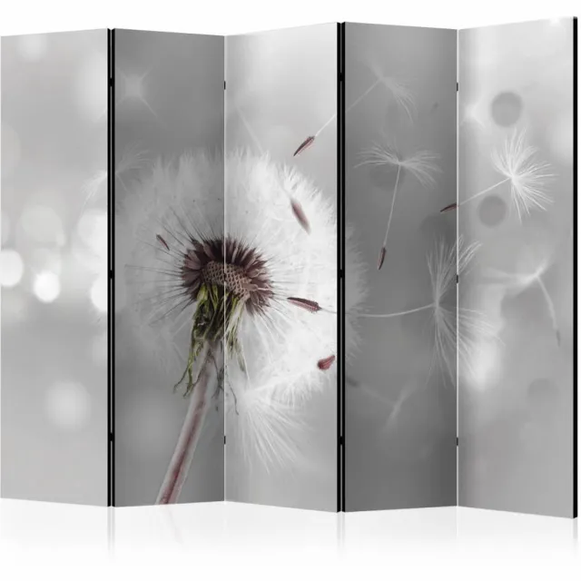 karo-art Vouwscherm - Betoverende paardenbloem 225x172 cm , gemonteerd geleverd, dubbelzijdig geprint (kamerscherm) Multikleur