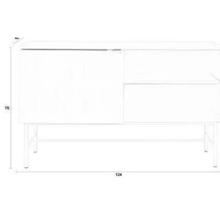 Housecraft Living Cayo dressoir grijs, foto 2
