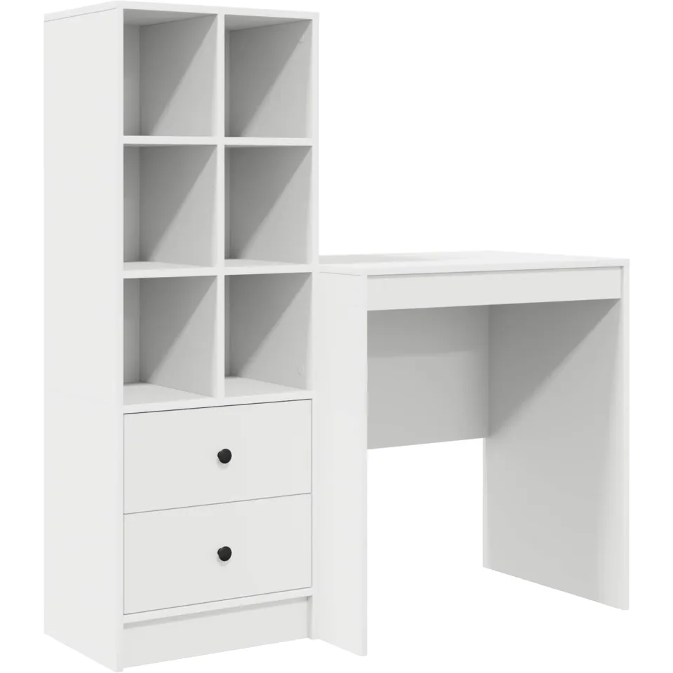 vidaXL Bureau Wit 115,5 x 50 x 127 cm 2 st
