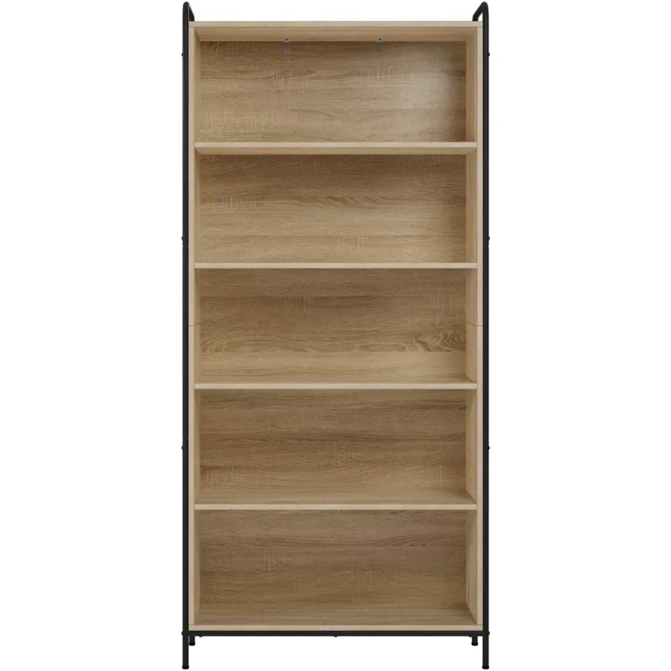 vidaXL Boekenkast 55,5 x 33 x 174 cm Bewerkt hout Sonoma Eiken Bruin