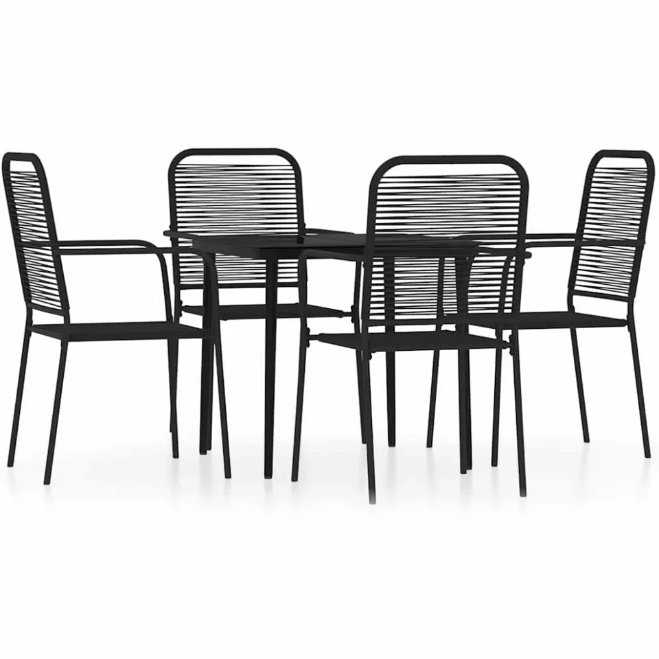 vidaXL 5-delige Tuinset zwart, foto 3