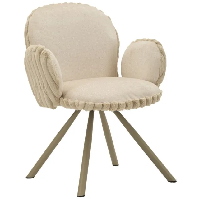 Mauro Ferretti Stoel Stockholm -b-cream Set 2 Pcs 64×68×83 cm Crème