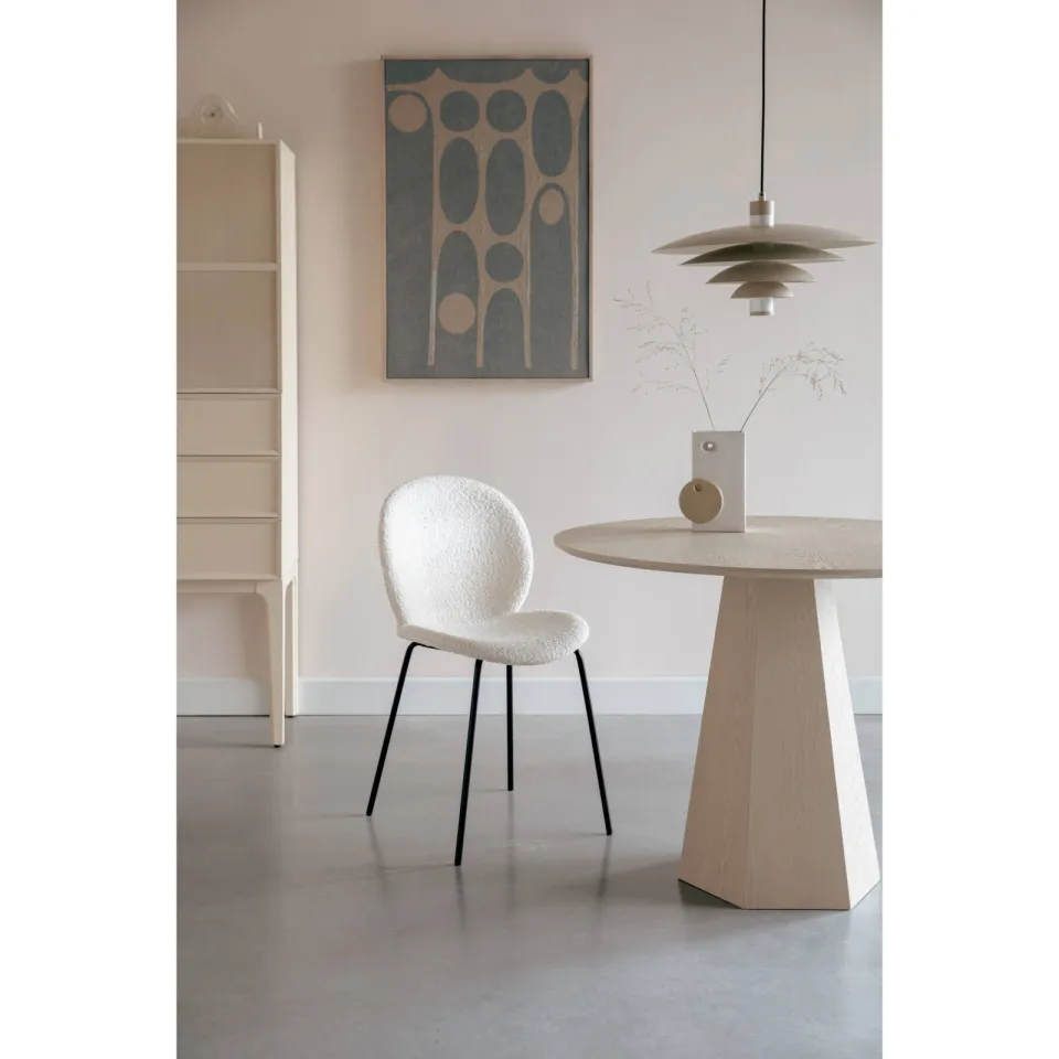 Zuiver Bonnet eetkamerstoel off white, foto 5