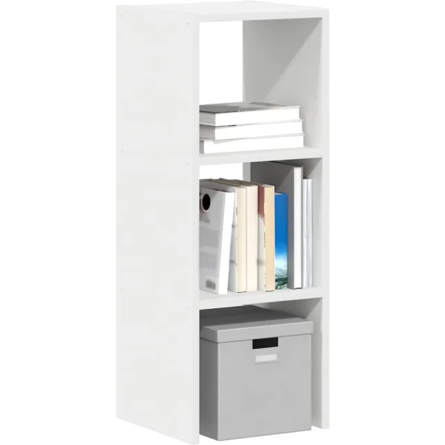 vidaXL Boekenkast stapelbaar 30x30x80 cm bewerkt hout wit