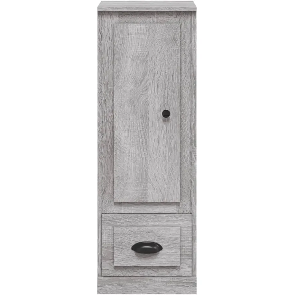 vidaXL Hoge kast 36x35,5x103,5 cm bewerkt hout grijs sonoma eikenkleur, foto 4