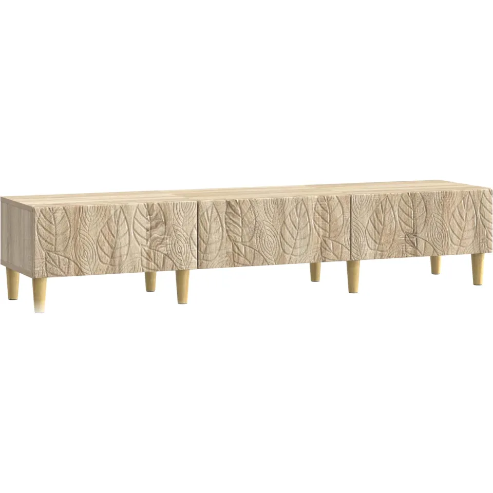 vidaXL TV-kast 147 x 34,5 x 30 cm Sonoma Eiken Bewerkt hout Bruin